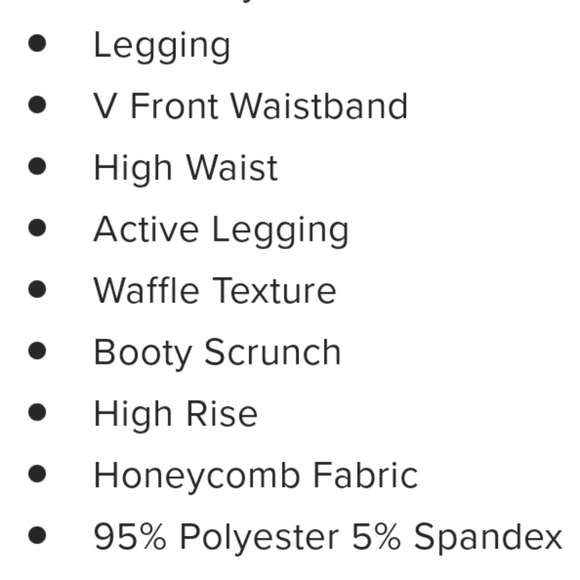 Honeycomb Scrunch Butt Legging - Picture 9 of 9